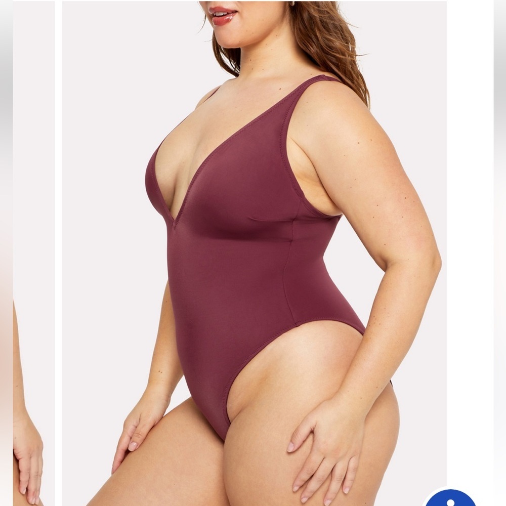 Yitty Shaping Swim Plunge One Piece Suit 6X